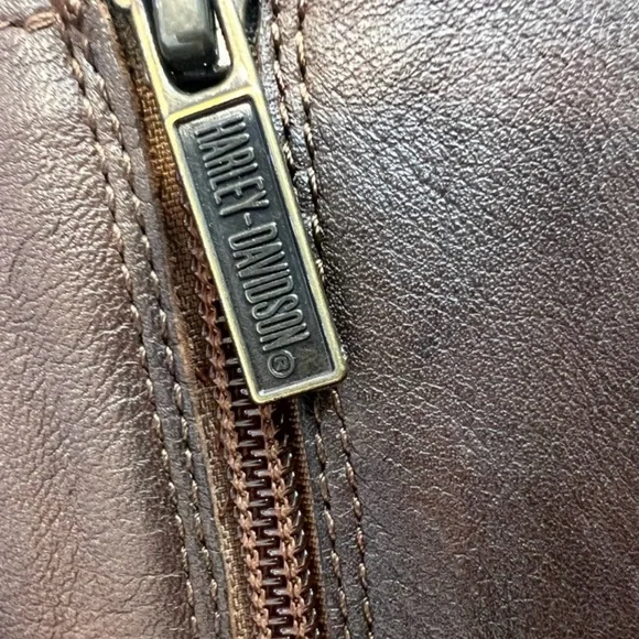 Harley-Davidson Brown Combat Moto Boots with Buckle Straps - Picture 10 of 12